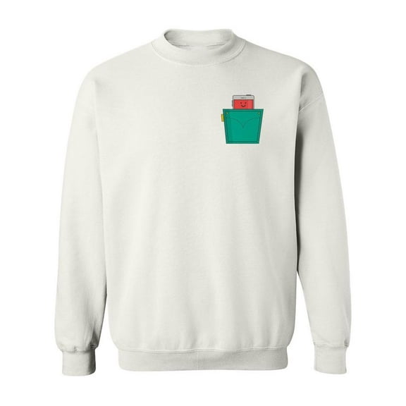 Smart Phone In Pocket. Sweatshirt Men -Image by Shutterstock, Male 4X-Large