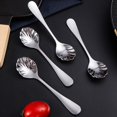 thumbnail image 3 of Wharick Dessert Spoon Mirror Polish Shell Shape Stainless Steel Home Fruit Spoon for Kids, 3 of 5