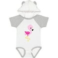 thumbnail image 3 of Inktastic Cute Flamingo, Baby Flamingo, Pink Flamingo Girls Baby Bodysuit, 3 of 5