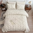 thumbnail image 2 of Juego de Ropa de Cama Maple & Stone Talla Full con Edredón 7 Piezas Crema, 2 of 6
