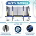 thumbnail image 4 of Plexalife 9' X 15' Gymnastics Style, Rectangular Trampoline Set with Premium Top-Ring Enclosure System - Blue/Yellow, 4 of 6