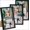 Black, variant on 5x7 Picture Frame Set of 3, Made of High Definition Glass for 5 x 7 White Frames, Wall and Tabletop Display Thin Border Photo Frame for Home Décor