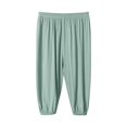 thumbnail image 1 of PMVFHDE Girls Pants Kids' Loose Solid Color Jogging Slacks 3 12 Years Old Green,8-9 Years, 1 of 4