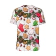thumbnail image 3 of Rocae Christmas Gingerbread Cookies for Breathable Men's Baseball T-Shirt Fashionable Casual Baseball Jersey, Moisture-wicking Sportswear X-Large, 3 of 9