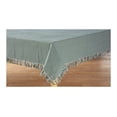 thumbnail image 2 of Lintex Linens Homespun Check 100% Cotton Woven Fringed Tablecloth 60"X102", Hunter, 2 of 2