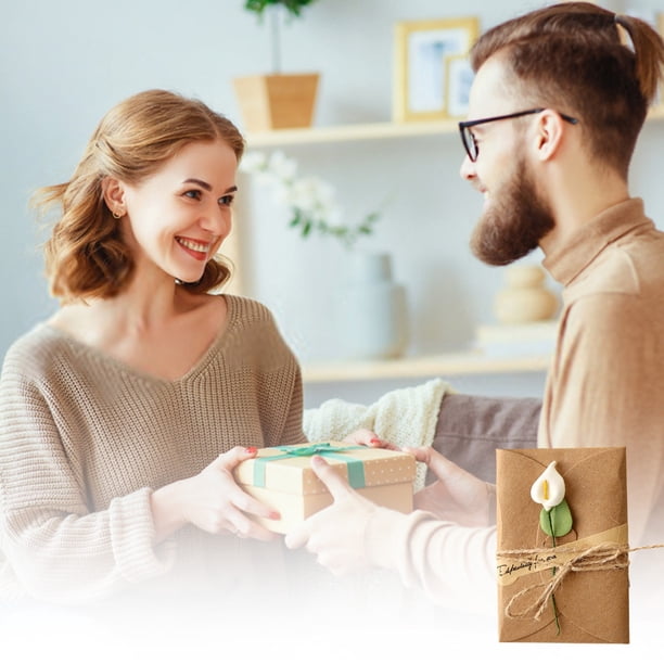 1 tarjeta de invitación de cumpleaños, tarjetas de cumpleaños, tarjetas de papel Kraft, tarjetas de regalo para el Día de la Madre, tarjetas de flores, tarjetas de bendición, tarjetas de boda,