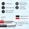 thumbnail image 2 of MOOKEERF Solar Panel to SAE Adapter Cable - 100FT 10AWG Solar Extension Cable for RV Solar Panel Caravan Battery Charger Kit with SAE Polarity Reverse Adapter, 2 of 5
