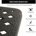 thumbnail image 3 of HOMEFUN Patio End Table, Outdoor Square Cast Aluminum Side Table, Antique Bronze, 3 of 8
