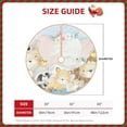 thumbnail image 2 of Sikiie Cute Animals Nativity Christmas Tree Skirt, Jesus Christian Winter Holiday Tree Mat Decoration(30-48IN)36", 2 of 6