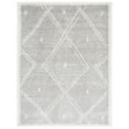 thumbnail image 5 of SAFAVIEH Arizona Aliah Geometric Shag Area Rug, Grey/Ivory, 6'7" x 6'7" Square, 5 of 10