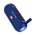 thumbnail image 1 of Cateissary Columna Inalámbrico compatible con Bluetooth Altavoz de graves Estéreo Caja de música Banco de energía solar Boombox Impermeable USB Cables de audio/vídeo Azul, 1 of 8