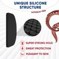 thumbnail image 5 of SiGonna Nose Grip Non-Slip Silicone Adhesive Nose Pads Set with Cleaning Cloth, Black, 1mm x 7mm x 16mm, 6 Pair, 5 of 5