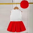 thumbnail image 6 of Staki Girls Summer Sets Girls Outfits Cute Summer Holiday Clothes Sets 9M 12M 18M Red,12-18 Months, 6 of 6