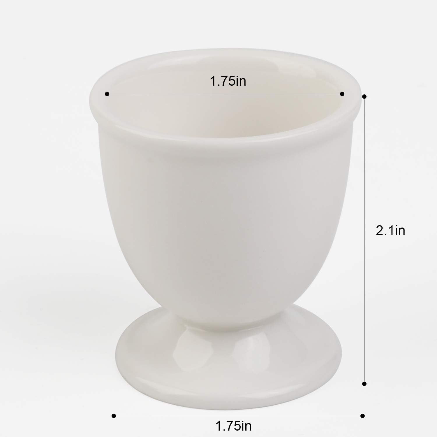 Ceramic Egg Cups Set for Soft Hard Boiled Eggs
