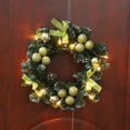 thumbnail image 3 of Christmas Wreath With Battery Powered LED Light String Front Door Hanging Garland Holiday Home Decorations, 3 of 5