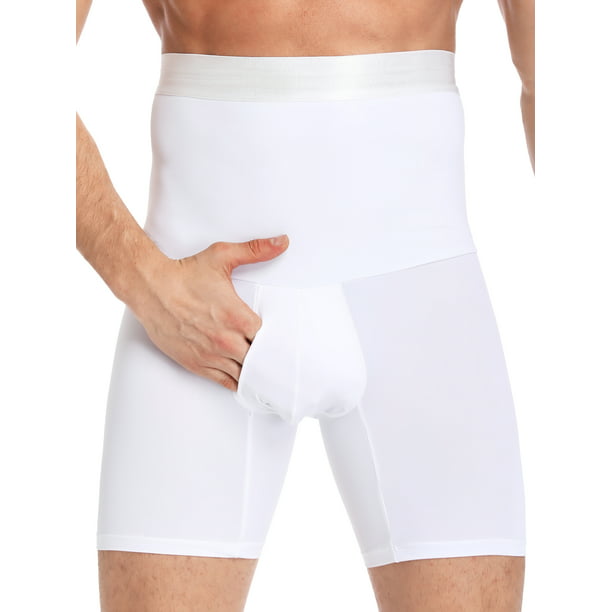 QRIC Men Tummy Control Shorts High Waist Slimming Shapewear Body Shaper ...