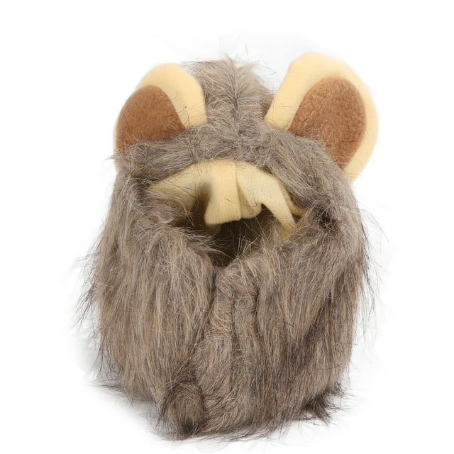 Gatos León Sombrero Gatito León Melena Disfraz Nylon Hebilla Realista Transpirable Halloween Para Vestido De Invierno ANGGREK Otros