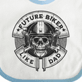 thumbnail image 4 of Inktastic Future Biker Like Dad Boys Baby Bib, 4 of 4