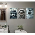thumbnail image 2 of Cute Shark Bathroom Wall Art Funny Shark In the bathtub Prints Wall Decor Modern Bathroom Animal Painting Posters Fun Bathroom Country Animal Canvas Pictures for Bathroom (Framed canvas), 2 of 6