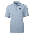 thumbnail image 2 of Men's Cutter & Buck Navy/White Chicago Cubs Virtue Eco Pique Botanical Print Recycled Polo, 2 of 3