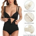 thumbnail image 4 of Womens Latex Open Bust Shapewear Bodysuit Waist Firm Control Full Body Shaper Open Crotch Slimming Girdle, 4 of 6