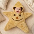 thumbnail image 2 of Shadoumai Baby Starfish Halloween Onesie Winter Jumpsuit Starfish Swaddle Bag Thick Wearable Starfish Baby Onesie, 2 of 7
