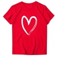 thumbnail image 4 of Hurxie Womens Summer Tops Trendy Ruched Cap Short Sleeve Tshirts Shirts Crew Neck T Shirts Fashion Red XL, 4 of 6