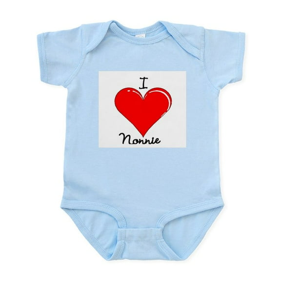 CafePress - I Love Nonnie Infant Bodysuit - Baby Light Bodysuit, Size Newborn - 24 Months