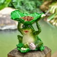 thumbnail image 5 of HHGBAD Frogs Feeder, Resin Garden Ornament, Bird Bath Tray, Decorative Flower Pot, Outdoor Backyard Accessory, Attractive Birdbath Decoration, Weather Resistant Design, 5 of 7