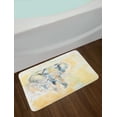 thumbnail image 2 of Elephant Bath Mat, Elephant Watercolor Style Illustration Wild Creature Safari Exotic Wildlife Theme, Non-Slip Plush Mat Bathroom Kitchen Laundry Room Decor, 29.5 X 17.5 Inches, Cream Grey, Ambesonne, 2 of 2