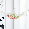 thumbnail image 4 of Toy Storage Hammock Stuffed Dolls Bedding Organizer Rope Wall-Mounted (B), 4 of 6