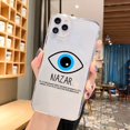 thumbnail image 1 of Lucky Eye Blue Evil Impresión Transparente Teléfono Caso Para Iphone SE20 12 11 Pro Xr X Xs Max 7 8 6Plus Siliconas Suaves Cubierta Trasera Tasr Fundas Protectoras, 1 of 3