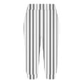 thumbnail image 3 of Black of Friday Deals KIJBLAE Women's Capri Pants Summer Striped Loose Fit Cropped Trousers with Pockets Wide Leg Comfy Drawstring Elastic Waist 3/4 Length Pants Black M, 3 of 5