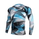 thumbnail image 1 of Soidarity Camisa delgada deportiva de manga larga de estilo informal de diseño Simple para hombre, camisetas estampadas de poliéster con cuello Uniforme atlético punto azul L Soidarity OD028984-08, 1 of 6