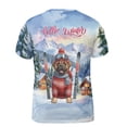 thumbnail image 2 of Hello Welcome Winter The Ski Bullmastiff Snowy Day All Over Print 3D Shirt Unisex Merch Dog Lover - 13013, 2 of 6