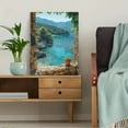 thumbnail image 5 of Mediterranean Coastal View Canvas Print/Wall Art， Perfect for Living Room， Bedroom， Bathroom， Kitchen， and Office Decor, 5 of 8