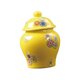 thumbnail image 1 of Tarro de jengibre de estilo oriental con tapa, arreglo floral de mesa, artesanía, exhibición decorativa, bote de arte para dormitorio, fiesta, regalo, Amarillo Gloria tarro de jengibre, 1 of 9