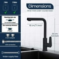 thumbnail image 6 of IUMLXJO Pull Down Kitchen Sink Faucet, Temperature Display Kitchen Faucets with Deck Plate, 6 of 7