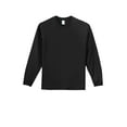 thumbnail image 4 of Port & Company PC61LST Tall Long Sleeve Essential T-Shirt, Jet Black, 3XLT, 4 of 5