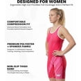 thumbnail image 2 of Exxact Sports Sublimated Women’s Wrestling Singlet - High-Cut, Full-Coverage Powerlifting Singlet Women for Competition (Pink, AL), 2 of 7