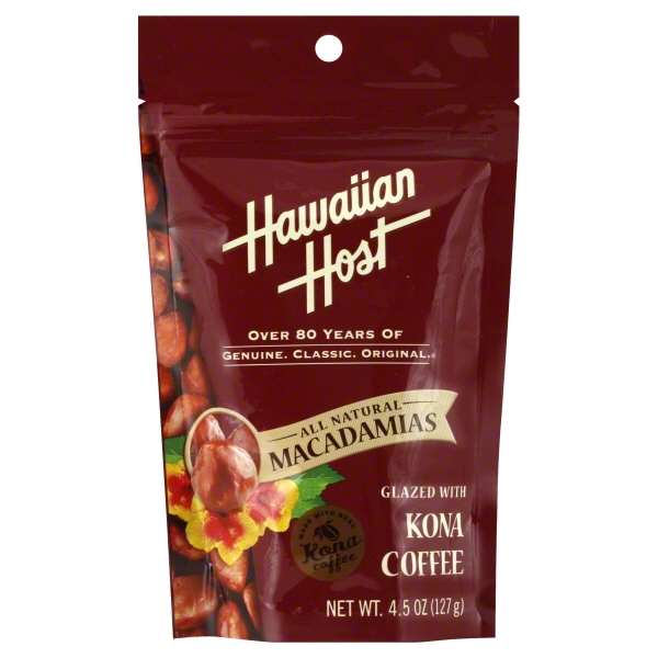Hawaiian Host Kona Glazed Macadamia Nuts, 4.5 Oz.