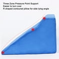 thumbnail image 4 of Side Wedge Pillow, Leg Bolster Body Positioning Wedge Pillow R Shaped Ankle Support Alignment  for Side Sleeper for Pregnancy, 4 of 7