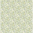 thumbnail image 4 of ohpopsi Verdure Lime Painted Botanical Unpasted Non Woven Wallpaper, 19.7-in by 33-ft., 54.2 sq. ft., 4 of 5