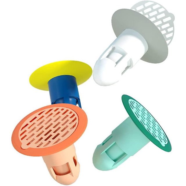 Antirretorno de drenaje, colector de cabello de drenaje Trampa de cabello de silicona duradera con, desodorante de inodoro de drenaje de piso de inodoro adecuado para desodorante en agua de piso ZefeiWu 8390606938329