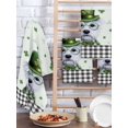 thumbnail image 2 of St. Patrick's Day Kitchen Dish Towels for Drying Dishes Set of 2, Cute Puppy Lucky Shamrock Black Plaid Waffle Weave Microfiber Hand Tea Bathroom Towels Quick Dry & Absorbent Towel 15.7x23.6, 2 of 7