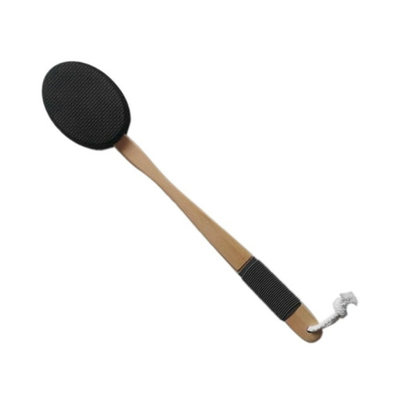 Back Lotion Applicator with Long Handle and 1 Replaceable Pads, Ideal for Young People the Elderly-Black.