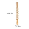 thumbnail image 2 of LIOOBO Massage Roller Khaki Wood for Home Use Body and Back Relaxation, 2 of 8