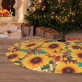 thumbnail image 6 of Yiaed Colorful Bohemian Sunflower Print Christmas Tree Skirt , Tree SkirtsTree Mat for Christmas Winter Holiday Indoor Decorations-36", 6 of 7