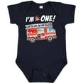 thumbnail image 3 of Inktastic I'm 1 Fire Truck 1st Birthday Boys or Girls Baby Bodysuit, 3 of 5