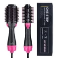 thumbnail image 1 of Hair Comb Slides Infrared Negative Ion Blowing Comb Straight Hair Curls Styling Combs Hair Styling Tool Faster Drying and Less Damage Hair Straightener Curling (Black), 1 of 9